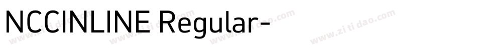 NCCINLINE Regular字体转换